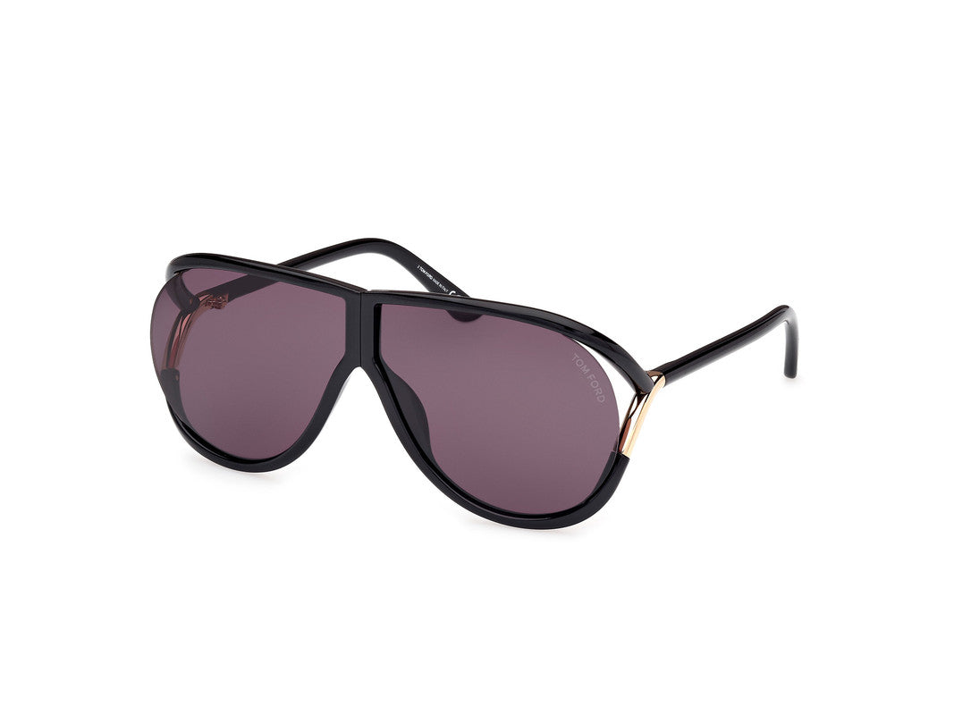 Shiny Black Unisex Sunglasses Tom Ford 889214549549