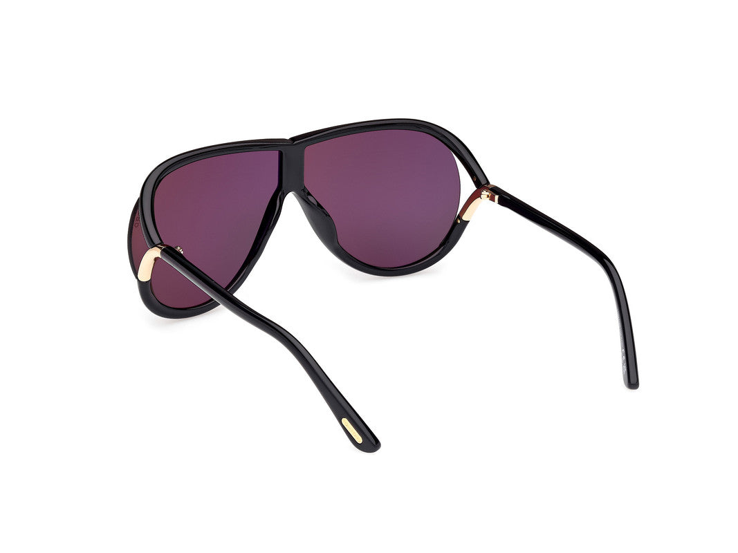 Shiny Black Unisex Sunglasses Tom Ford 889214549549