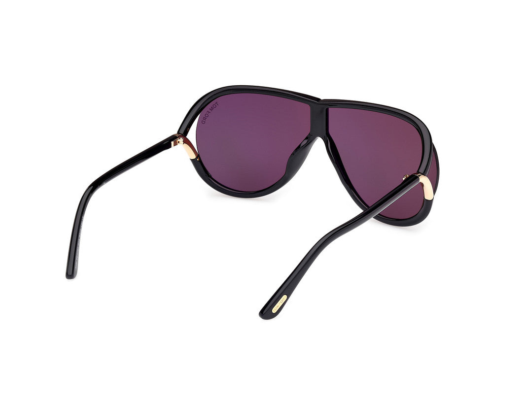 Shiny Black Unisex Sunglasses Tom Ford 889214549549