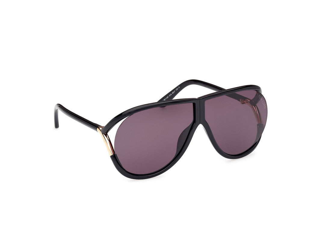 Shiny Black Unisex Sunglasses Tom Ford 889214549549