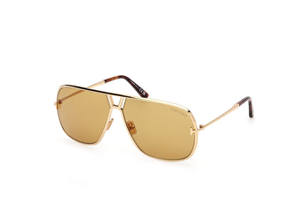 Shiny Deep Gold Male Sunglasses Tom Ford 889214558336