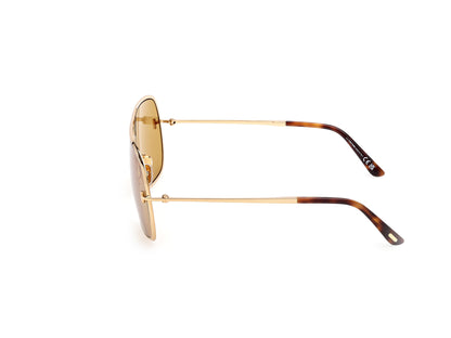 Shiny Deep Gold Male Sunglasses Tom Ford 889214558336