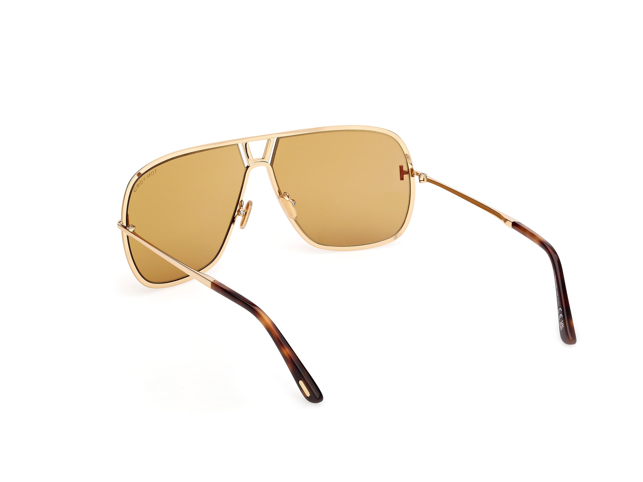 Shiny Deep Gold Male Sunglasses Tom Ford 889214558336