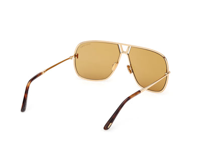 Shiny Deep Gold Male Sunglasses Tom Ford 889214558336