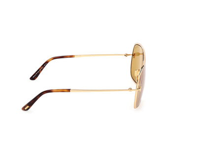 Shiny Deep Gold Male Sunglasses Tom Ford 889214558336