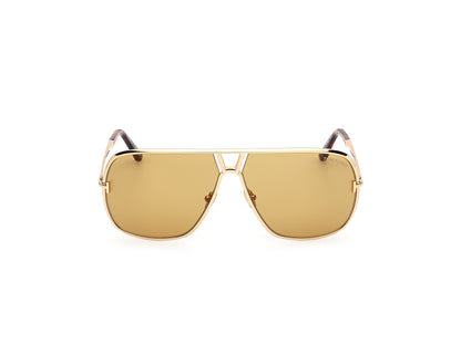 Shiny Deep Gold Male Sunglasses Tom Ford 889214558336
