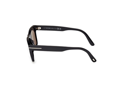Shiny Black Male Sunglasses Tom Ford 889214558350
