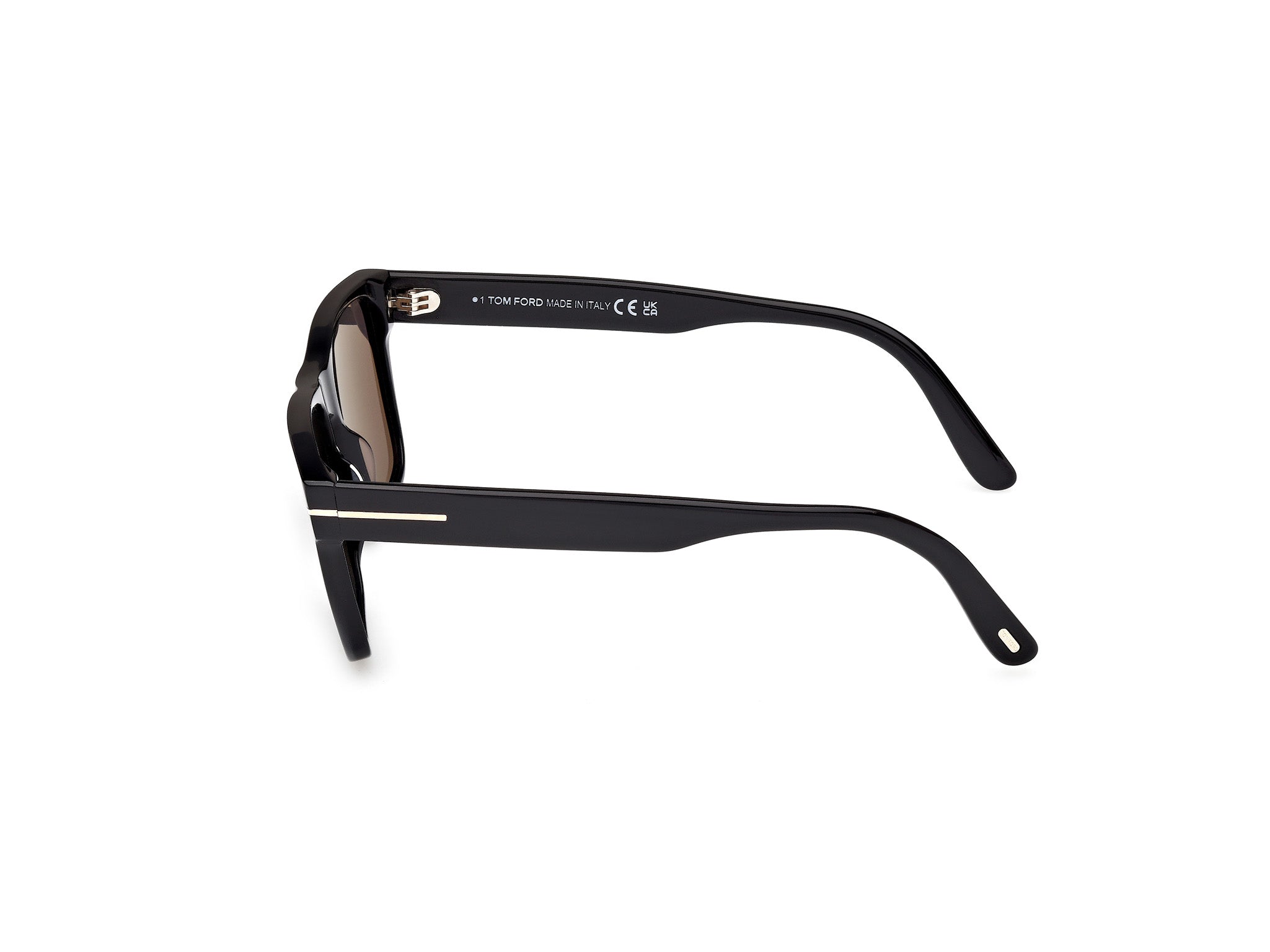 Shiny Black Male Sunglasses Tom Ford 889214558350