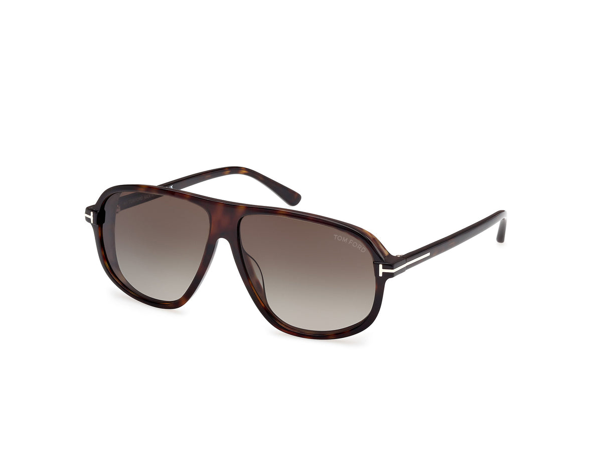 Dark Havana Gradient Roviex Unisex Sunglasses Tom Ford 889214558541