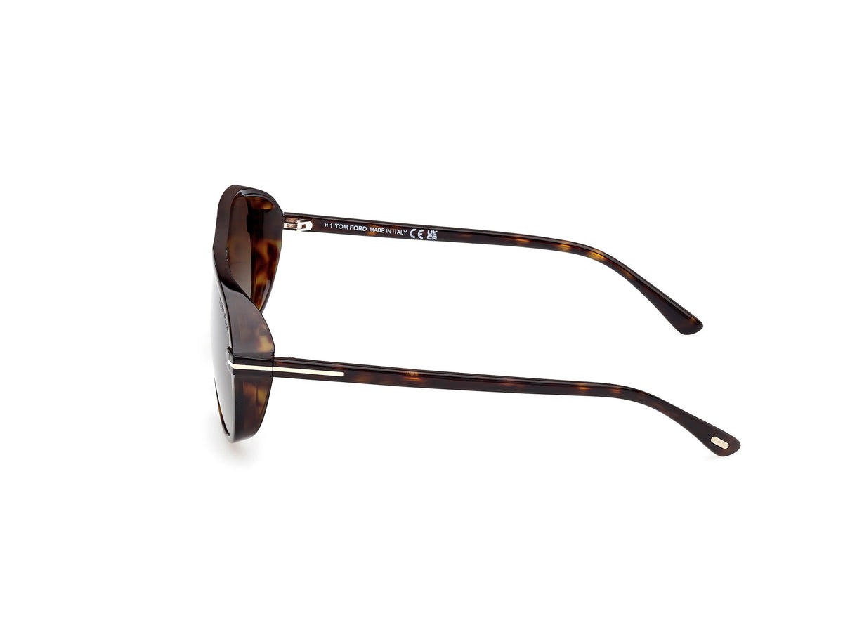 Dark Havana Gradient Roviex Unisex Sunglasses Tom Ford 889214558541