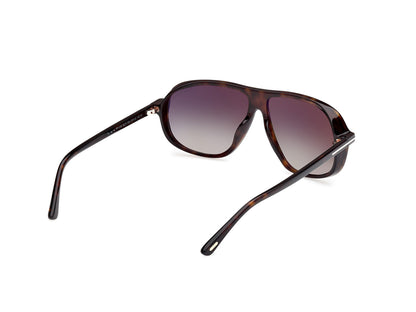 Dark Havana Gradient Roviex Unisex Sunglasses Tom Ford 889214558541
