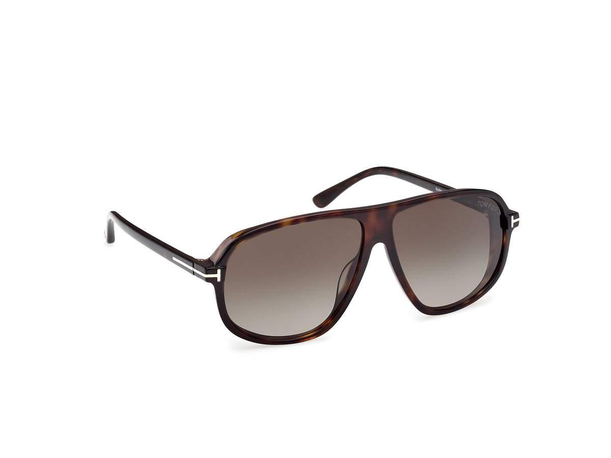 Dark Havana Gradient Roviex Unisex Sunglasses Tom Ford 889214558541