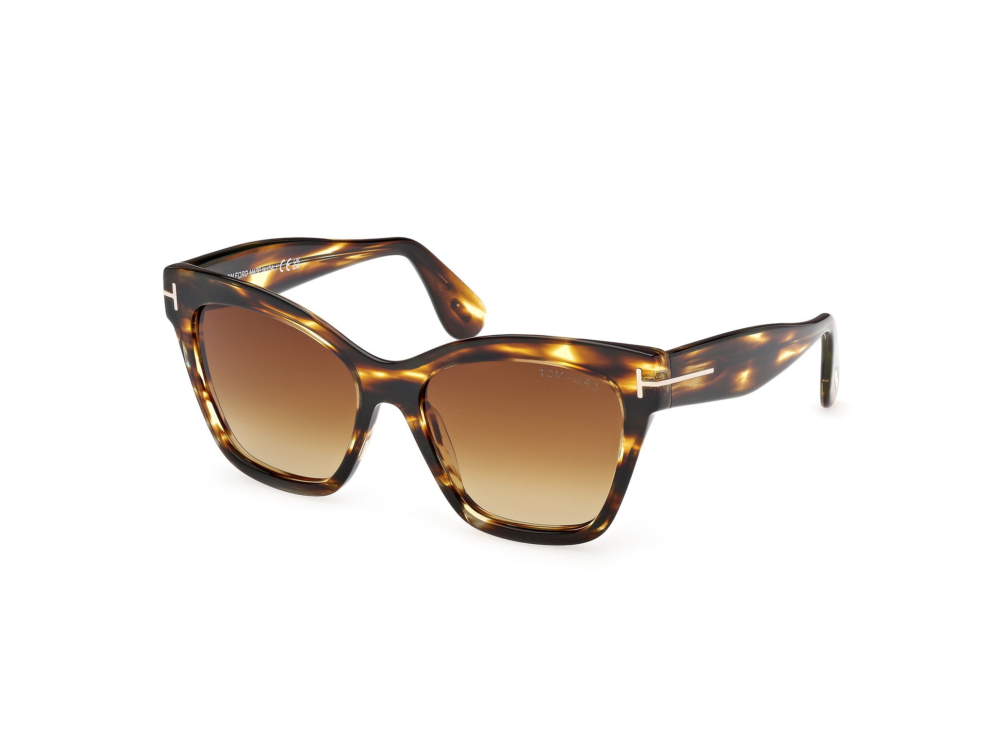 Coloured Havana Female Sunglasses Tom Ford 889214558787