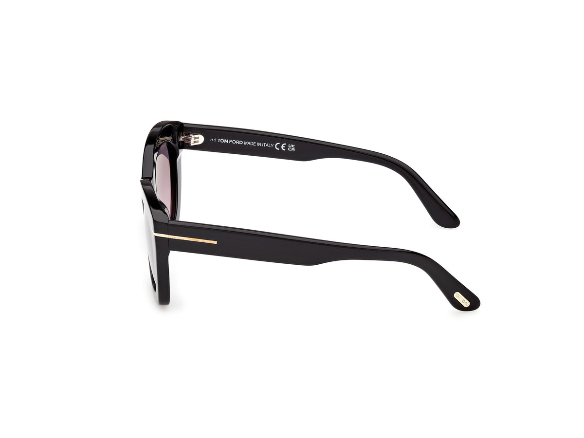 Shiny Black Female Sunglasses Tom Ford 889214609755