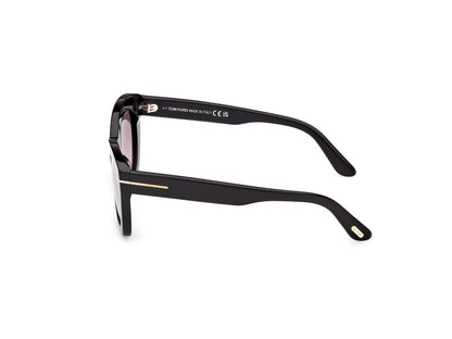 Shiny Black Female Sunglasses Tom Ford 889214609755