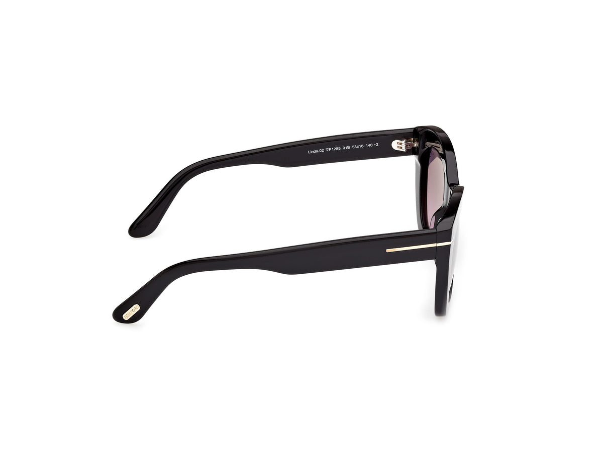 Shiny Black Female Sunglasses Tom Ford 889214609755