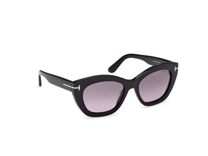 Shiny Black Female Sunglasses Tom Ford 889214609755