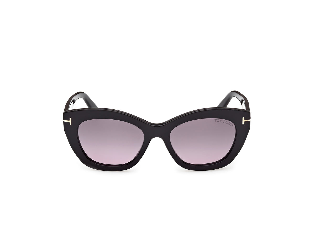 Shiny Black Female Sunglasses Tom Ford 889214609755