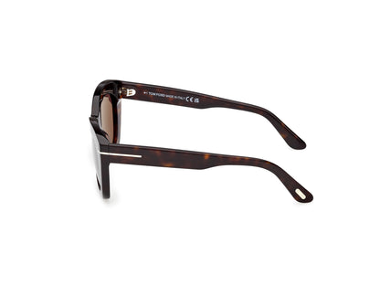 Dark Havana Female Sunglasses Tom Ford 889214609793