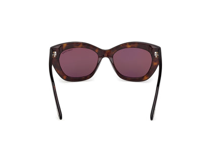 Dark Havana Female Sunglasses Tom Ford 889214609793