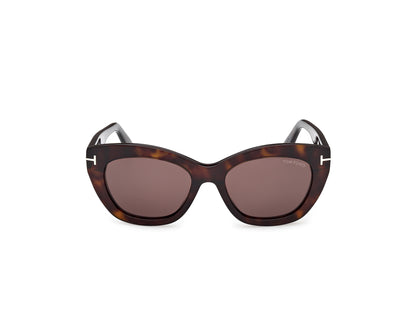 Dark Havana Female Sunglasses Tom Ford 889214609793