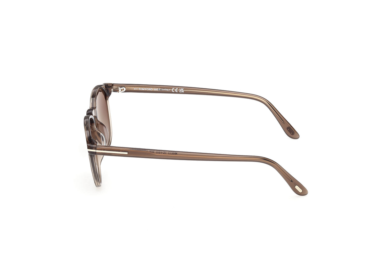 Shiny Light Brown Male Sunglasses Tom Ford 889214625656