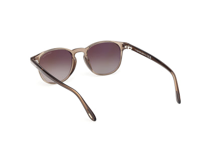 Shiny Light Brown Male Sunglasses Tom Ford 889214625656