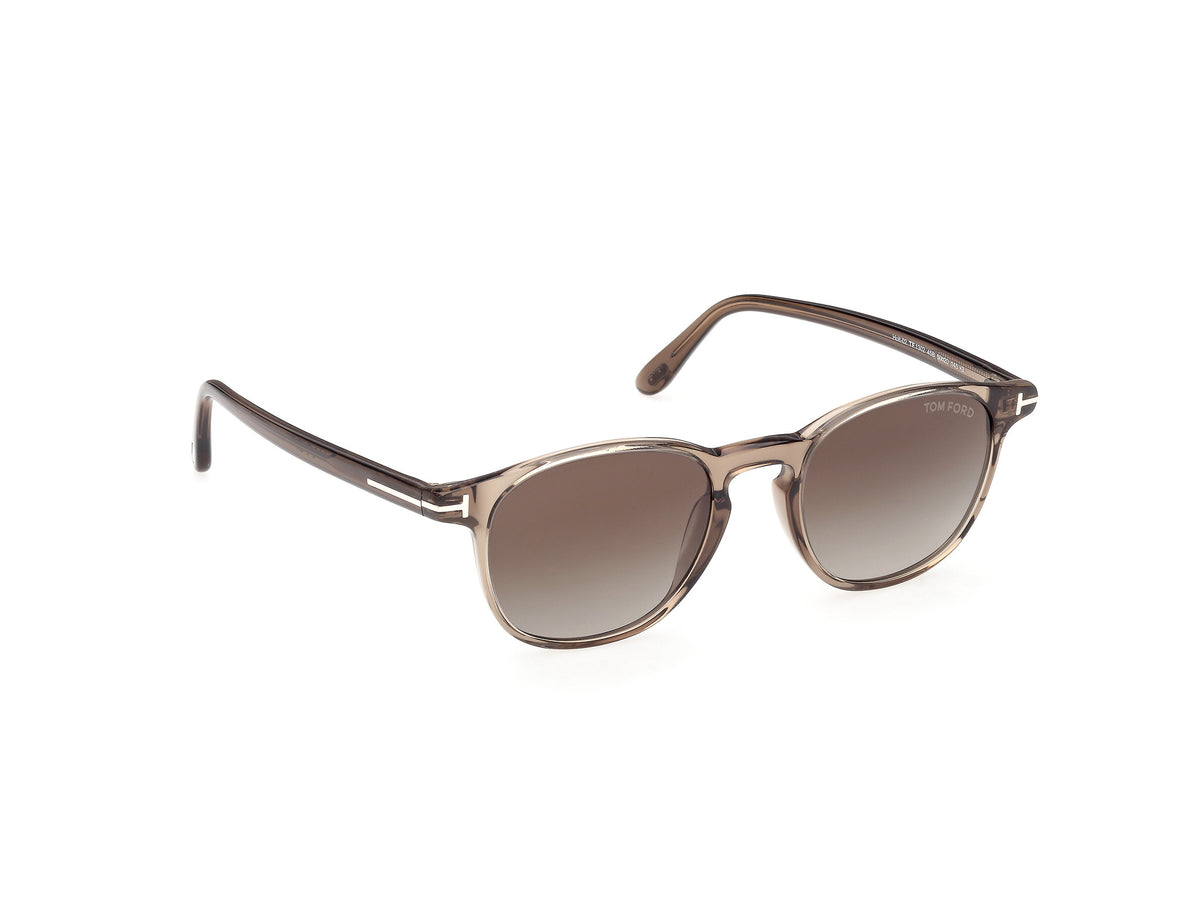 Shiny Light Brown Male Sunglasses Tom Ford 889214625656
