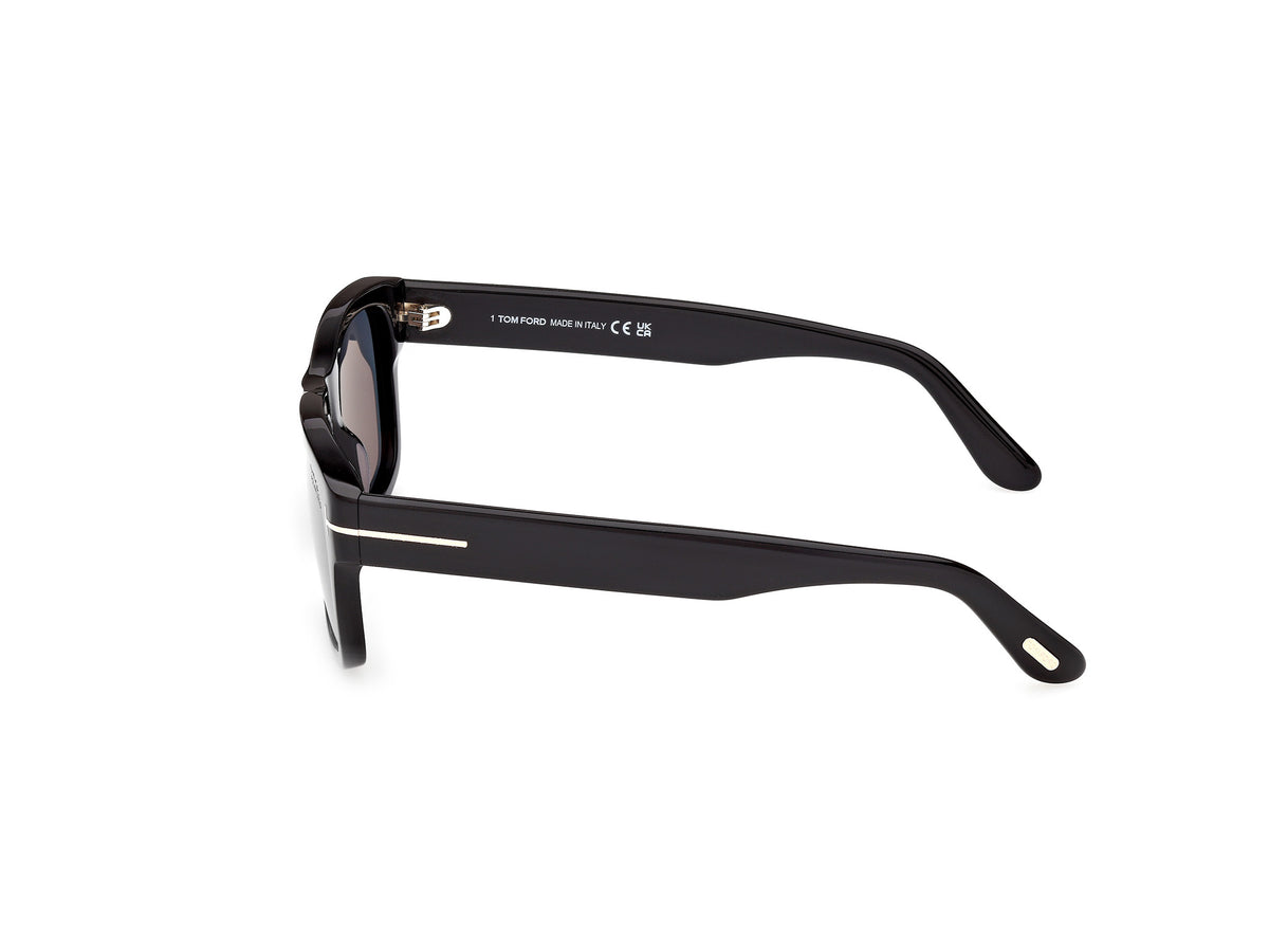 Shiny Black Male Sunglasses Tom Ford 889214625731