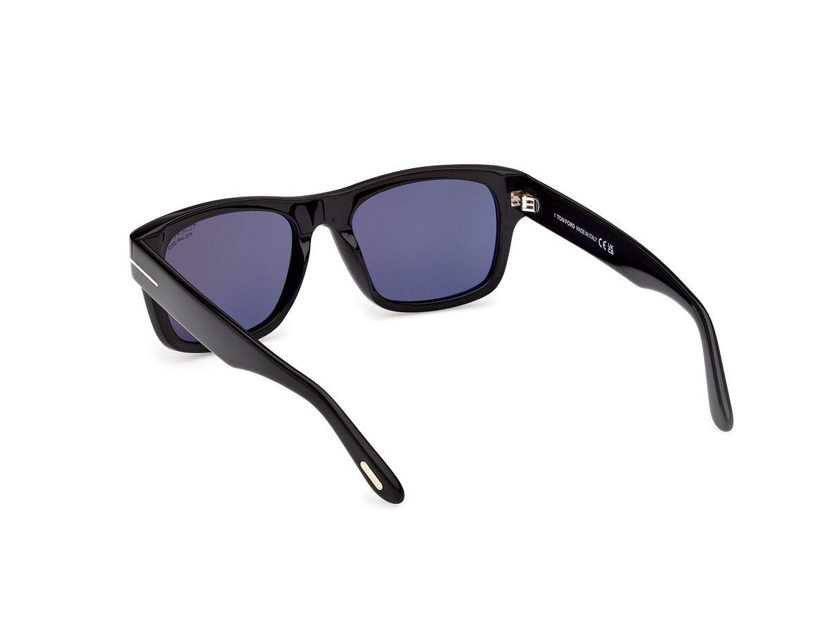 Shiny Black Male Sunglasses Tom Ford 889214625731