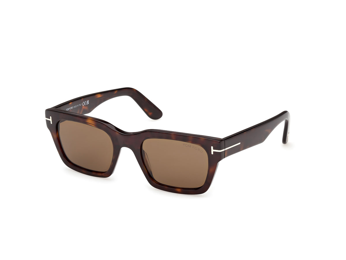 Dark Havana Male Sunglasses Tom Ford 889214636089