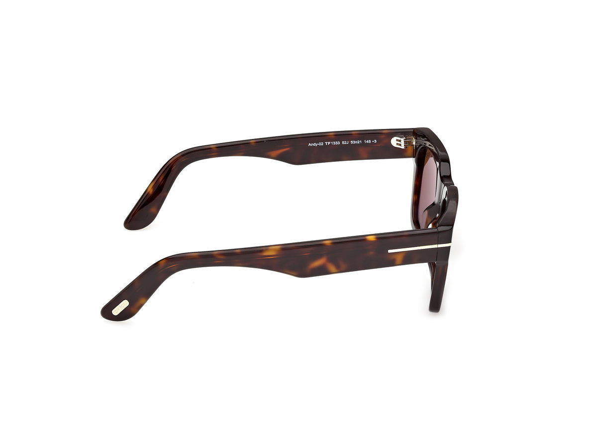Dark Havana Male Sunglasses Tom Ford 889214636089