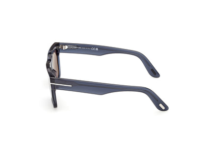 Shiny Blue Male Sunglasses Tom Ford 889214636119