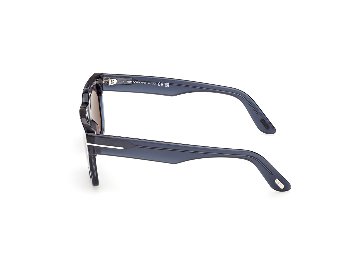 Shiny Blue Male Sunglasses Tom Ford 889214636119