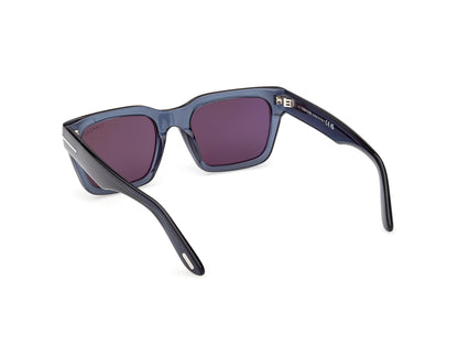 Shiny Blue Male Sunglasses Tom Ford 889214636119