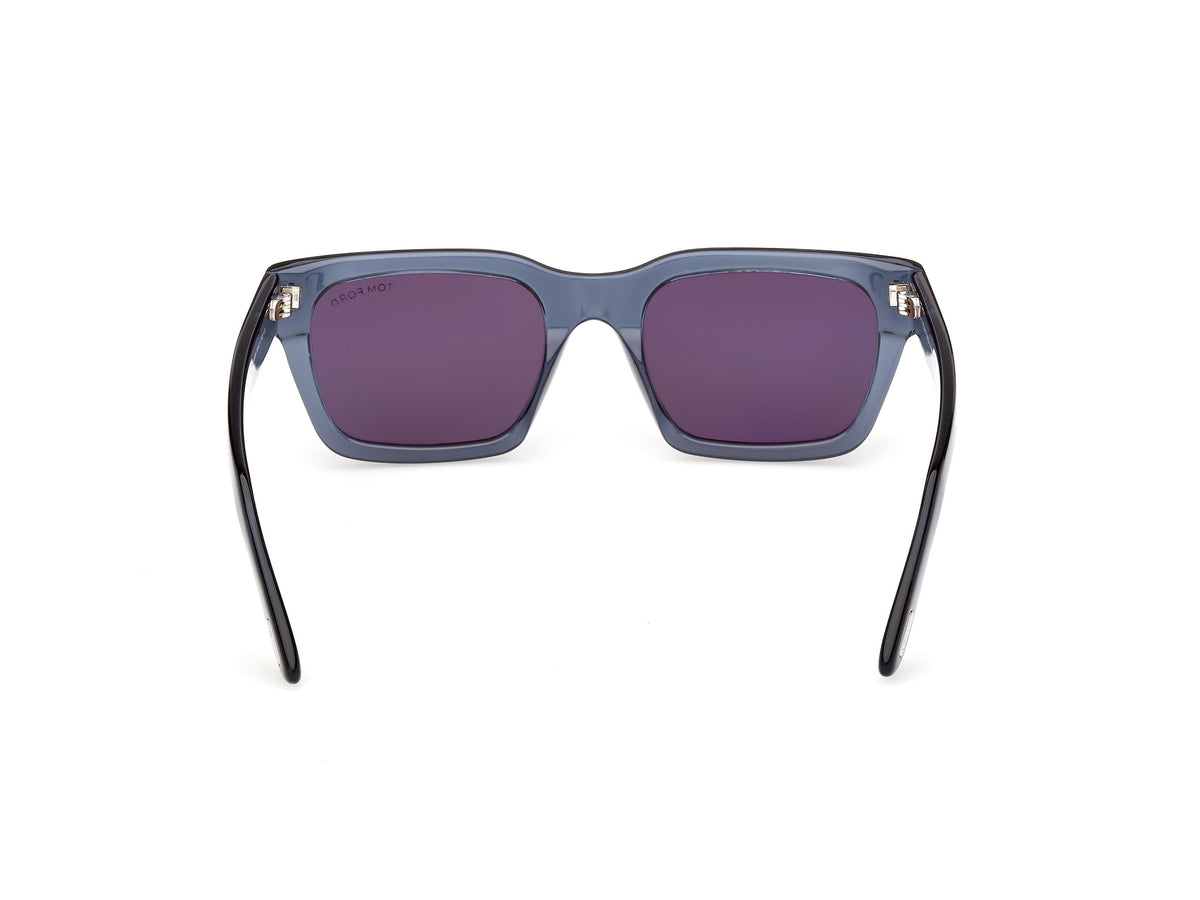 Shiny Blue Male Sunglasses Tom Ford 889214636119