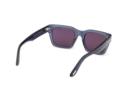 Shiny Blue Male Sunglasses Tom Ford 889214636119
