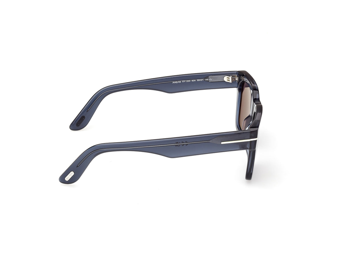 Shiny Blue Male Sunglasses Tom Ford 889214636119