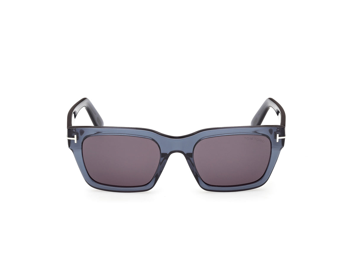 Shiny Blue Male Sunglasses Tom Ford 889214636119