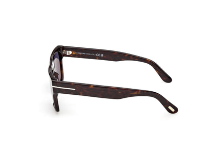 Dark Havana Male Sunglasses Tom Ford 889214636256