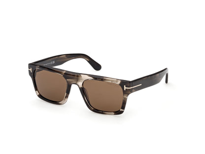 Coloured Havana Male Sunglasses Tom Ford 889214636270
