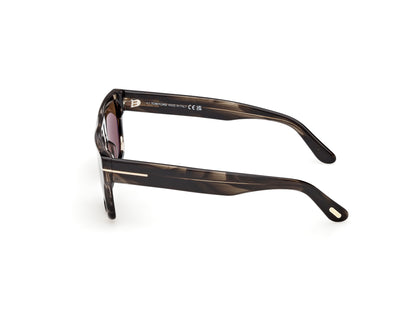 Coloured Havana Male Sunglasses Tom Ford 889214636270