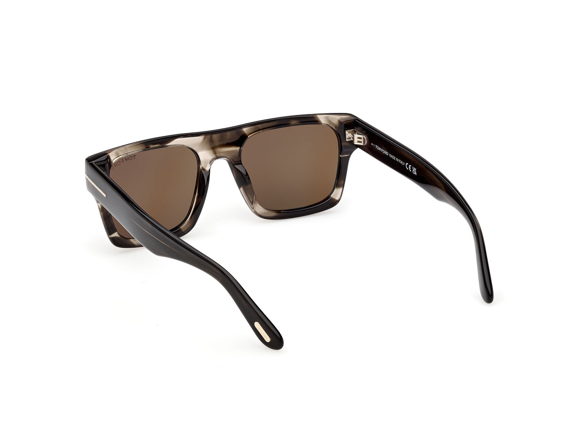 Coloured Havana Male Sunglasses Tom Ford 889214636270