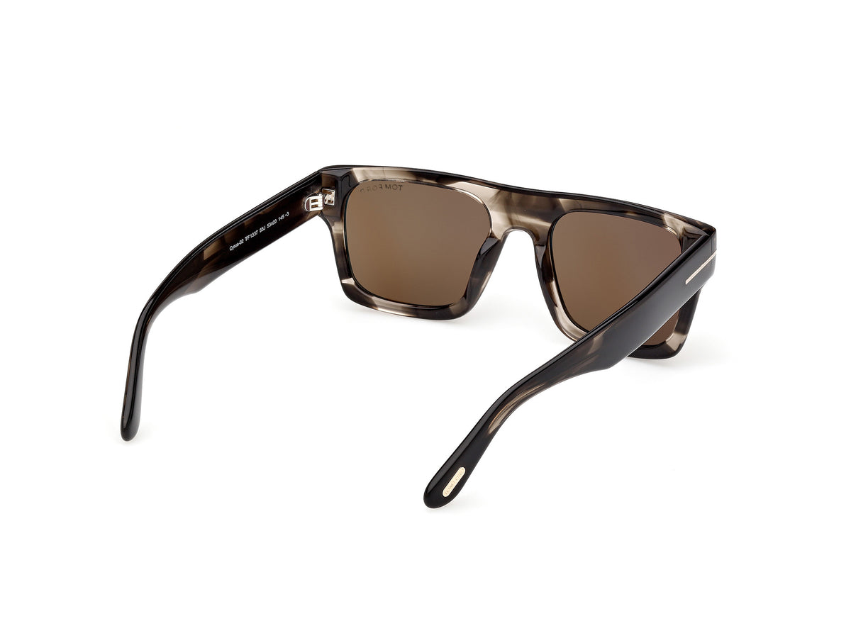 Coloured Havana Male Sunglasses Tom Ford 889214636270