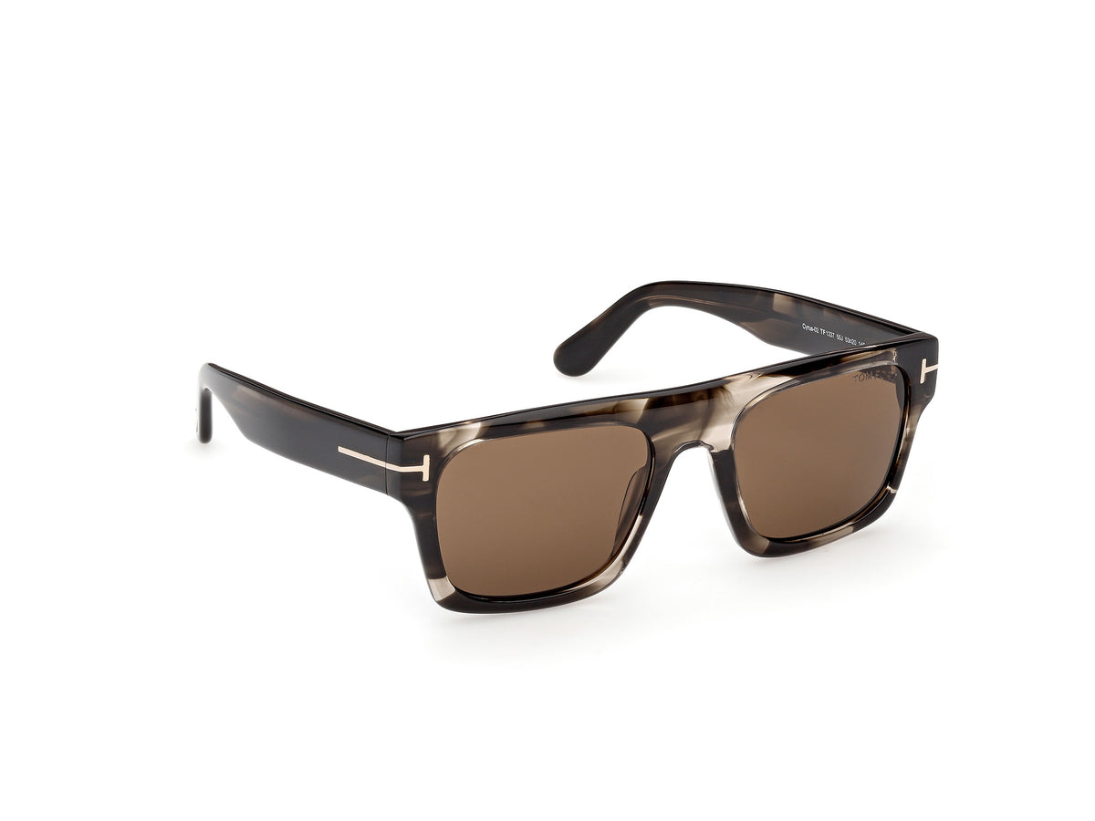 Coloured Havana Male Sunglasses Tom Ford 889214636270