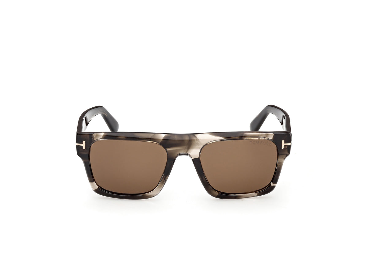 Coloured Havana Male Sunglasses Tom Ford 889214636270