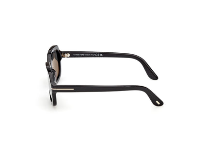 Shiny Black Female Sunglasses Tom Ford 889214636423