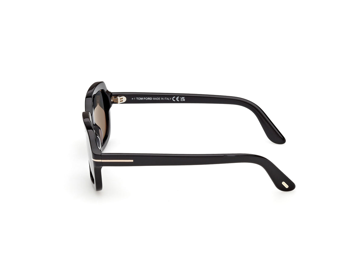 Shiny Black Female Sunglasses Tom Ford 889214636423