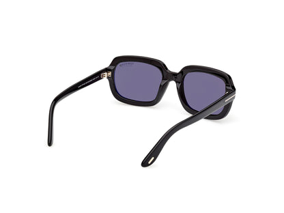 Shiny Black Female Sunglasses Tom Ford 889214636423