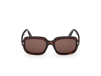 Dark Havana Female Sunglasses Tom Ford 889214636447